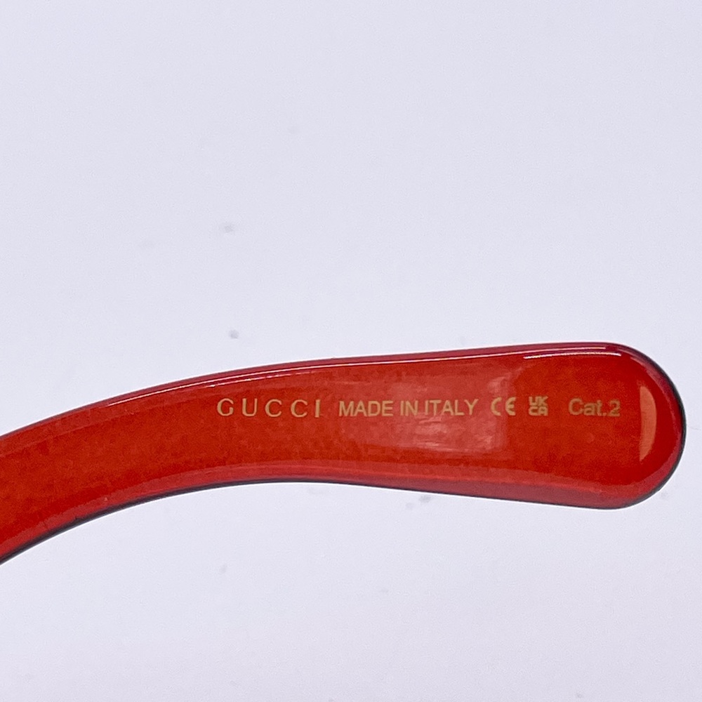 NEW GUCCI GG1401S 003 RED WOMEN OVAL SUNGLASSES - Picture 7 of 11